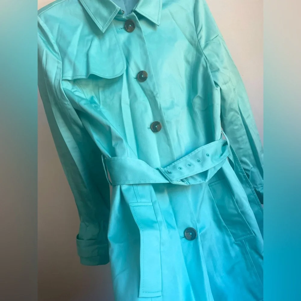 🌸NEW🌺 Brooks Brothers Beautiful Bold Trench Coat,No longer available in stores - Picture 13 of 15